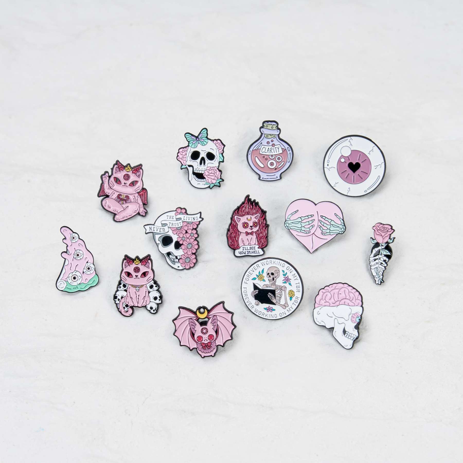 Purplehecate The Pink Eye Pin