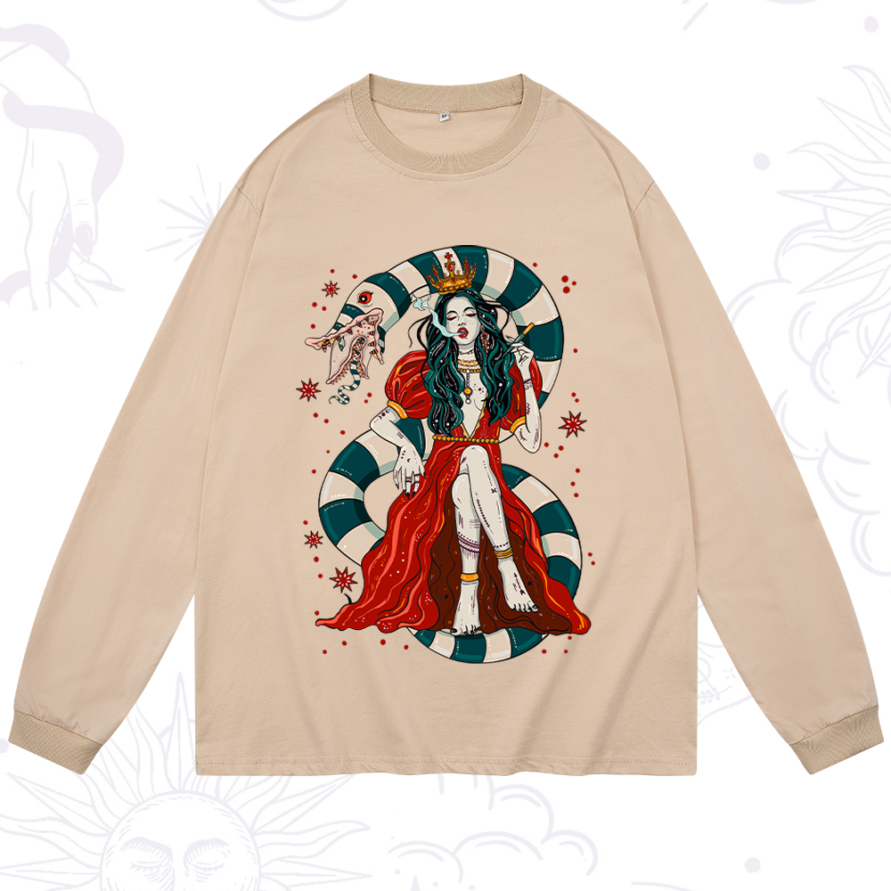 Purplehecate Queen of the Sandworms Long Sleeve T-Shirt