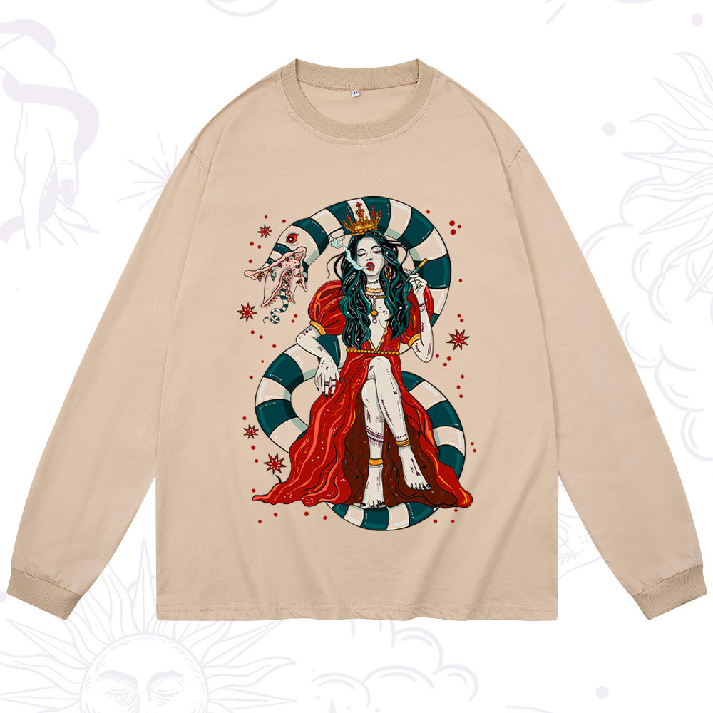 Purplehecate Queen of the Sandworms Long Sleeve T-Shirt