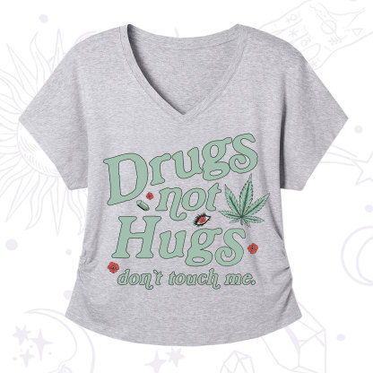 Purplehecate Sarcastic Weed V-Neck T-Shirt