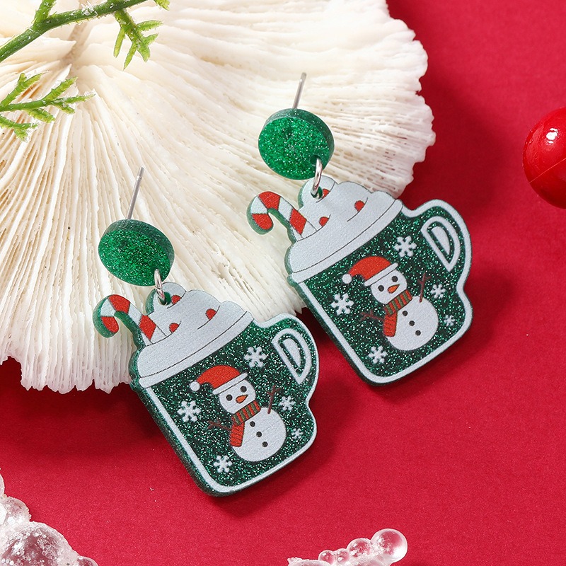 Purplehecate Christmas Hot Cocoa Earrings