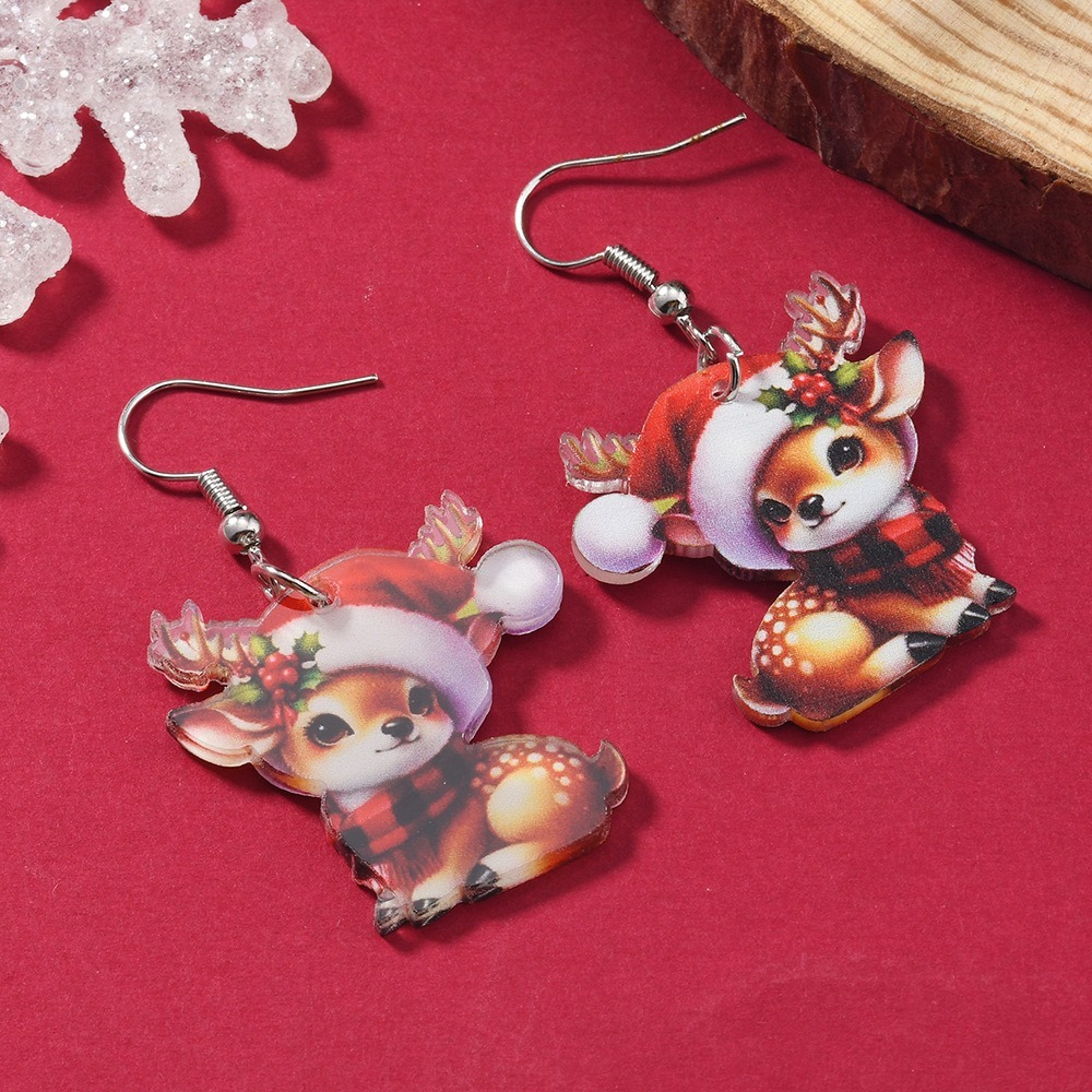PurplehecateChristmas Reindeer Earrings 