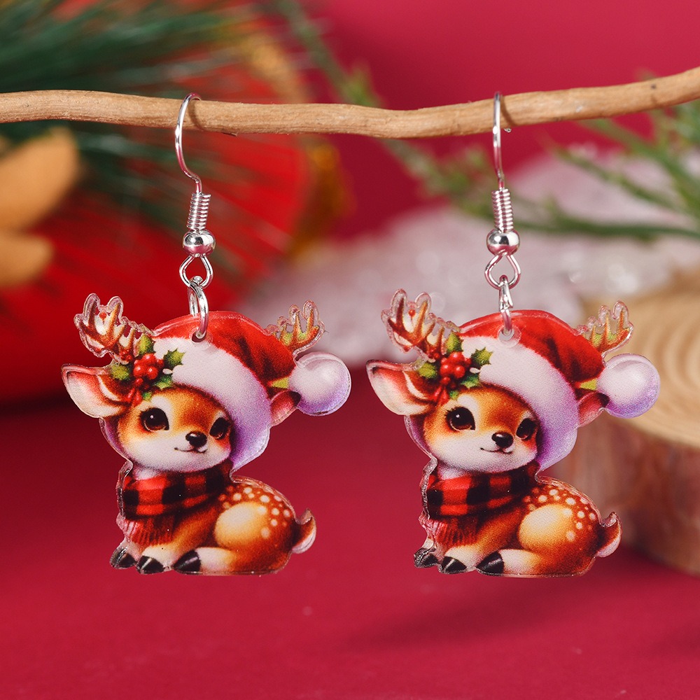 PurplehecateChristmas Reindeer Earrings 