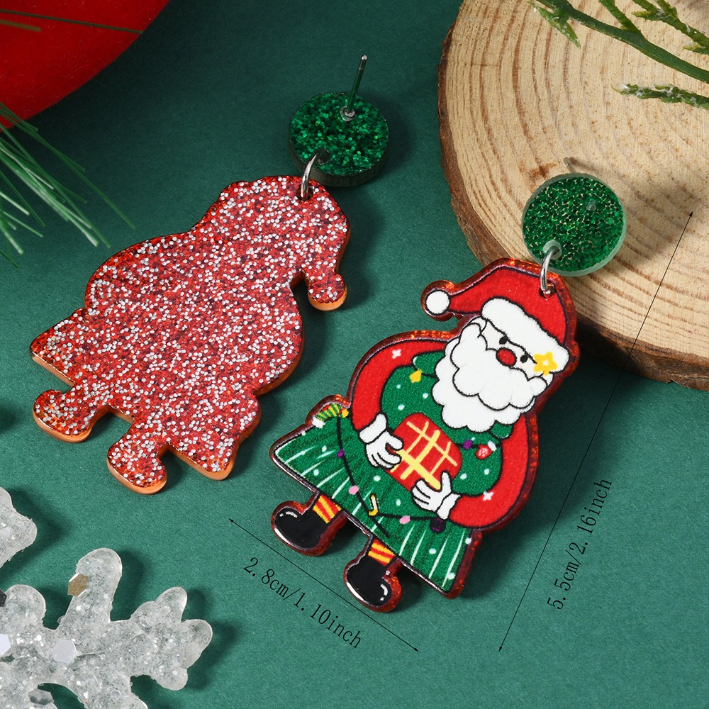 Purplehecate Santa Claus Earrings