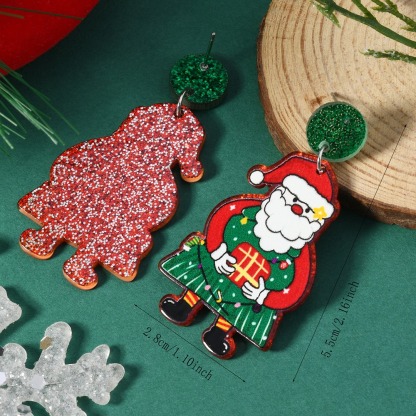 Purplehecate Santa Claus Earrings