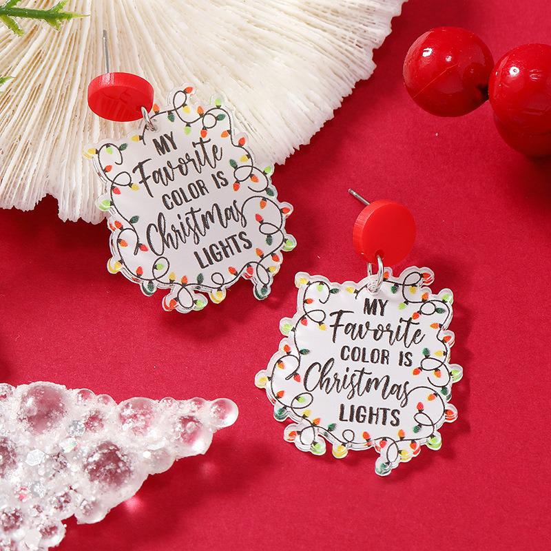 Purplehecate Christmas Lights Charm Earrings