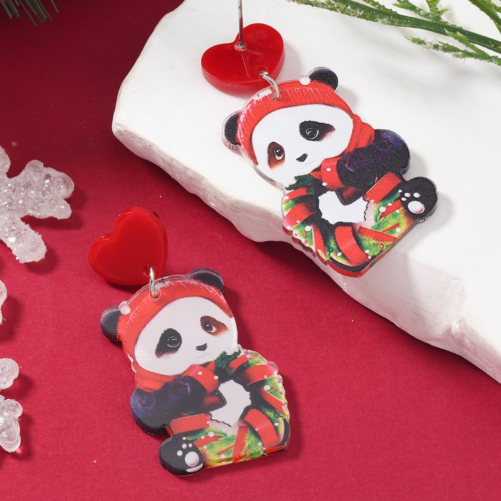 Purplehecate Christmas Panada Acrylic Earrings