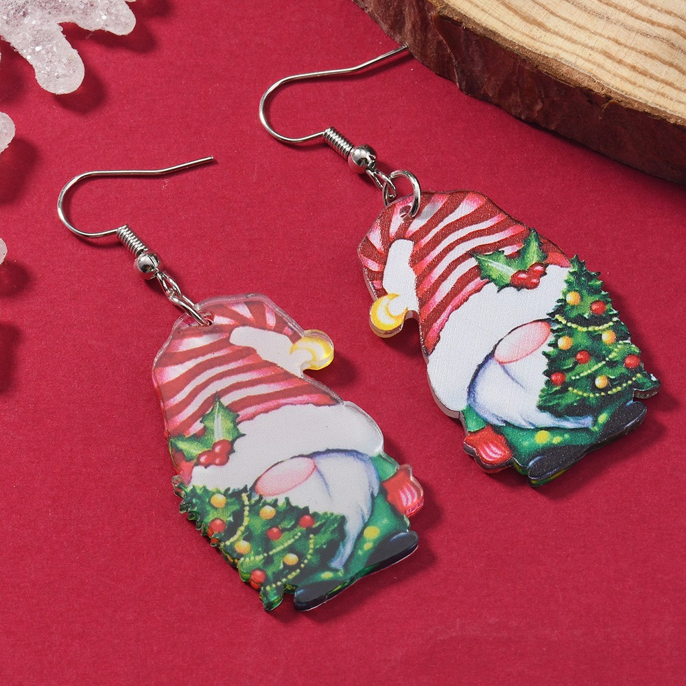 Purplehecate Faceless Dwarf Christmas Earrings