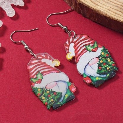 Purplehecate Faceless Dwarf Christmas Earrings