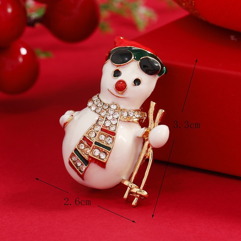 Purplehecate Christmas Snowmen Pin