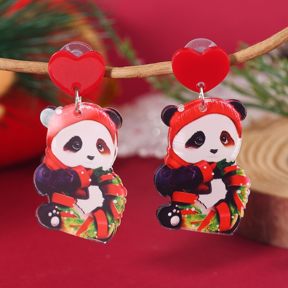 Purplehecate Christmas Panada Acrylic Earrings