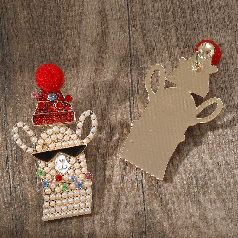 Purplehecate Christmas Llama Earrings 