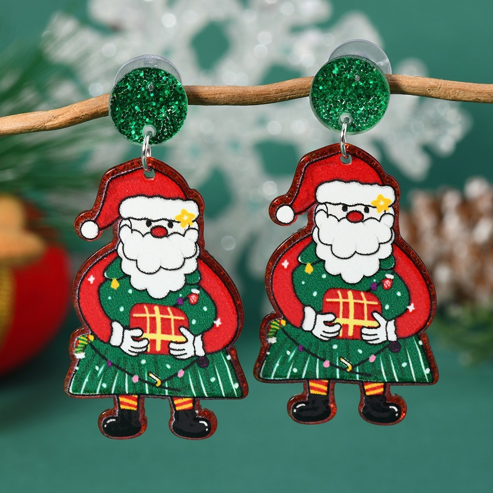 Purplehecate Santa Claus Earrings