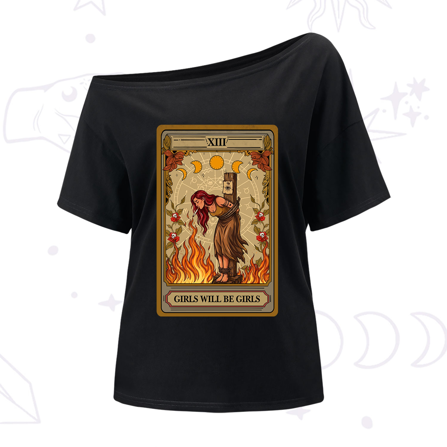 Purplehecate Girls Will Be Girls Witch One Shoulder T-Shirt