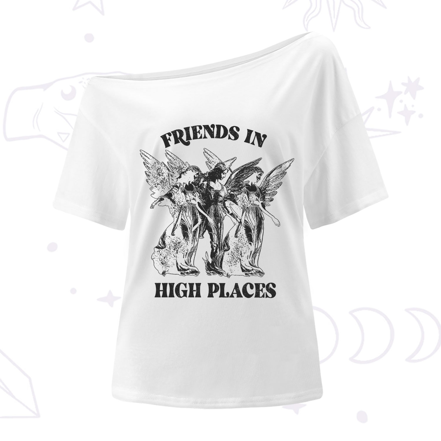 Purplehecate Companions from Above One Shoulder T-Shirt