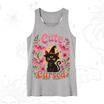 Purplehecate Cute but Cursed Black Cat Tank