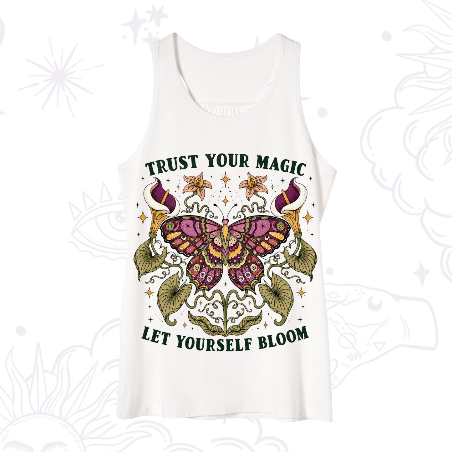 Purplehecate Trust Your Magic Butterfly Tank