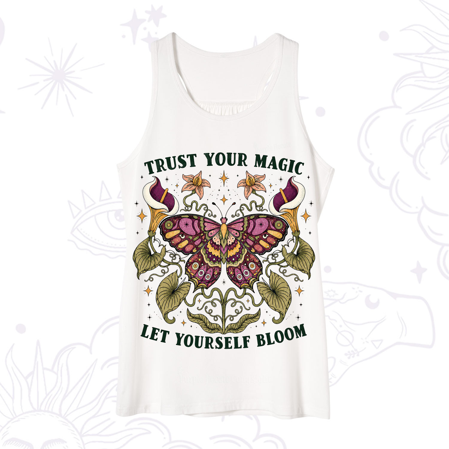 Purplehecate Trust Your Magic Butterfly Tank
