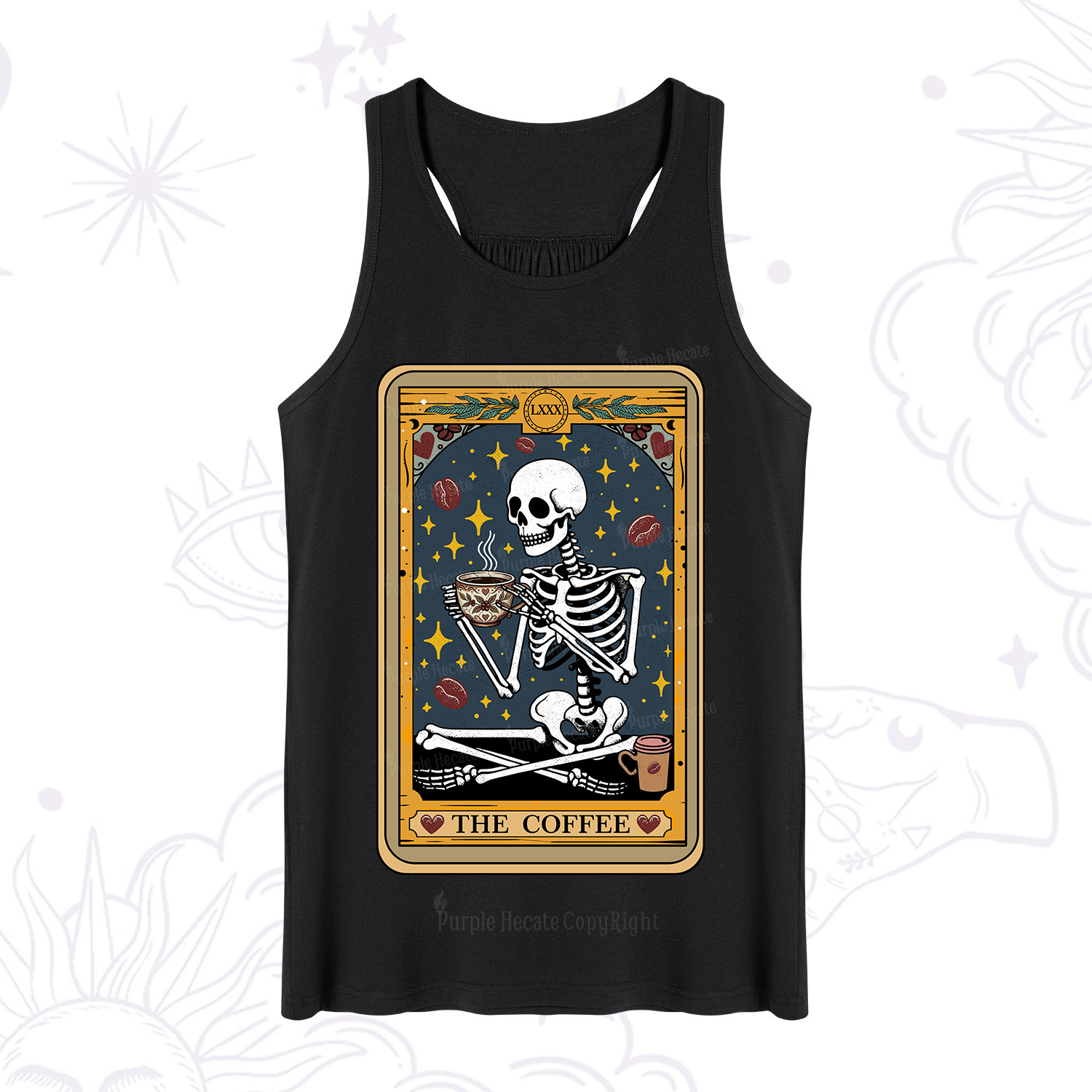 Purplehecate The Coffee Lover Tarot Card Tank