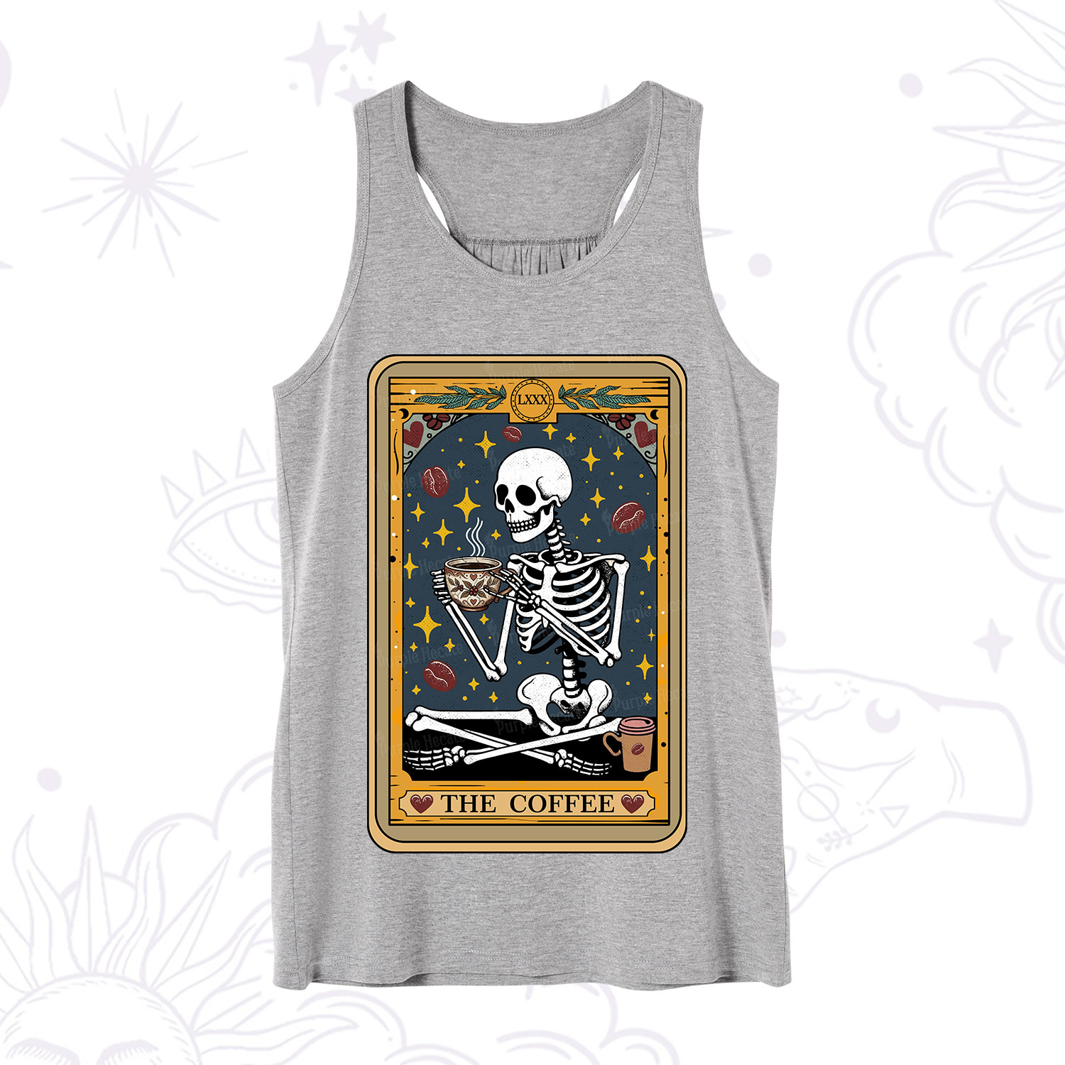 Purplehecate The Coffee Lover Tarot Card Tank