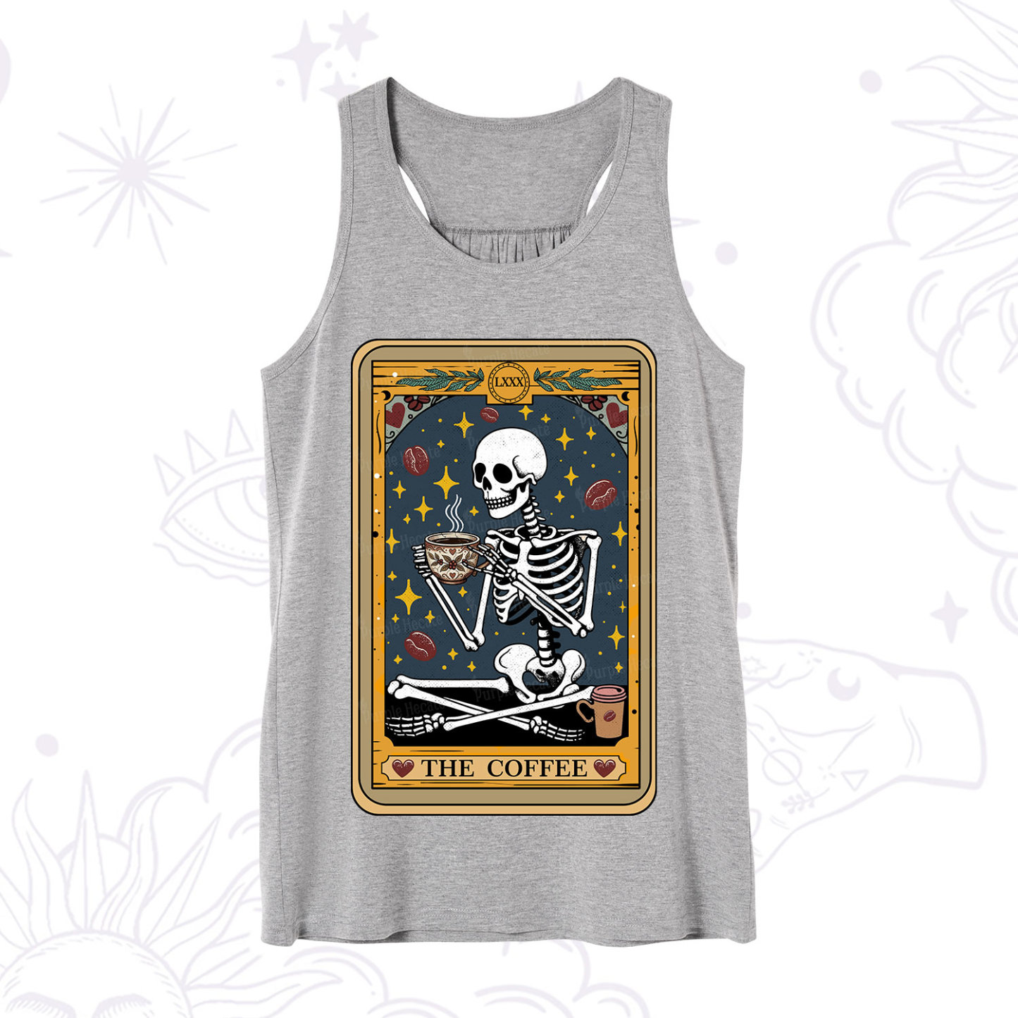 Purplehecate The Coffee Lover Tarot Card Tank