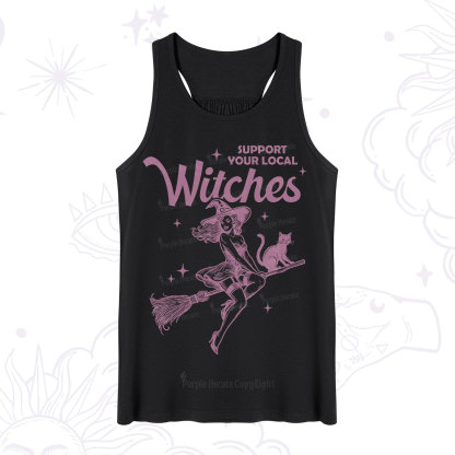 Purplehecate Support Your Local Witches Funny Witch Tank