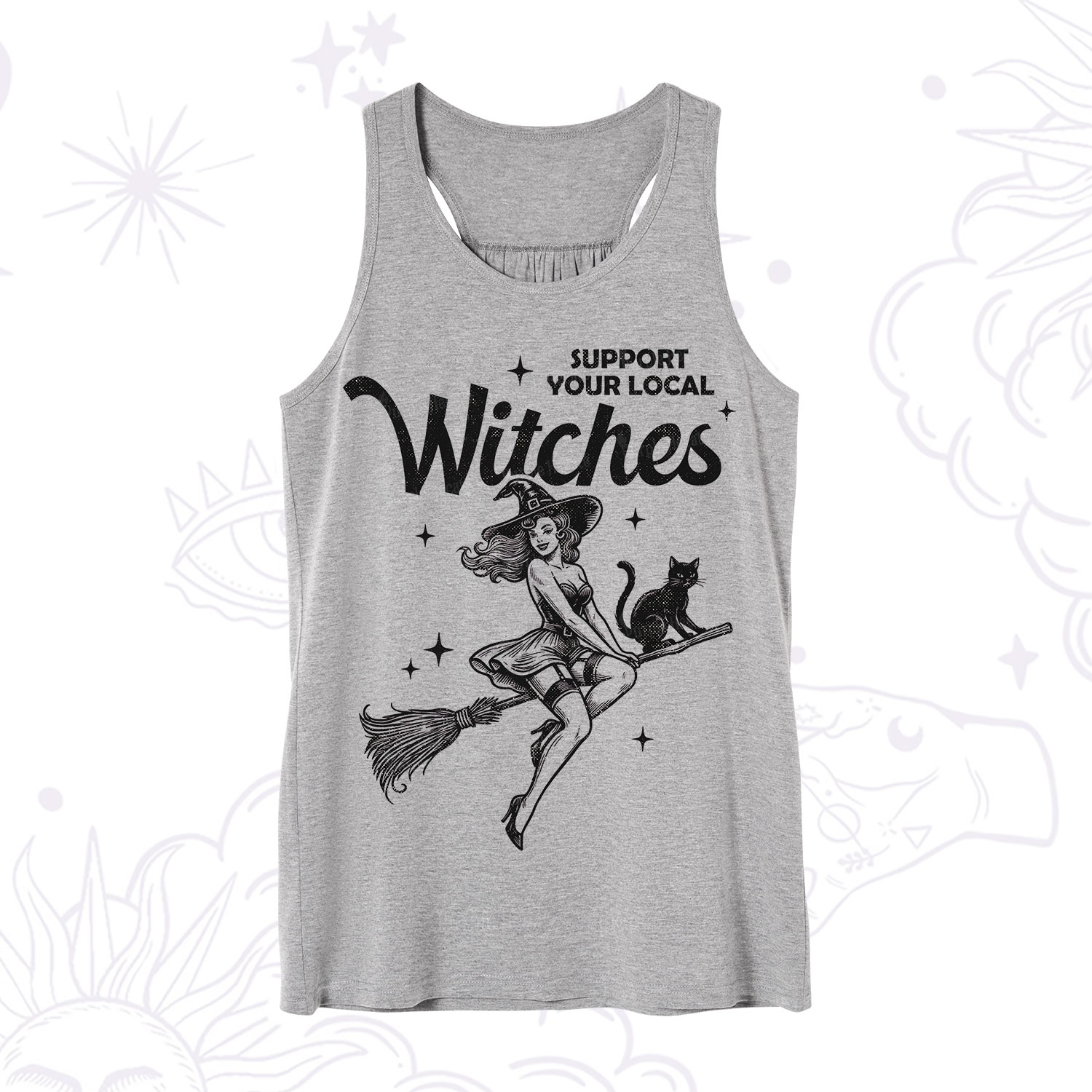 Purplehecate Support Your Local Witches Funny Witch Tank