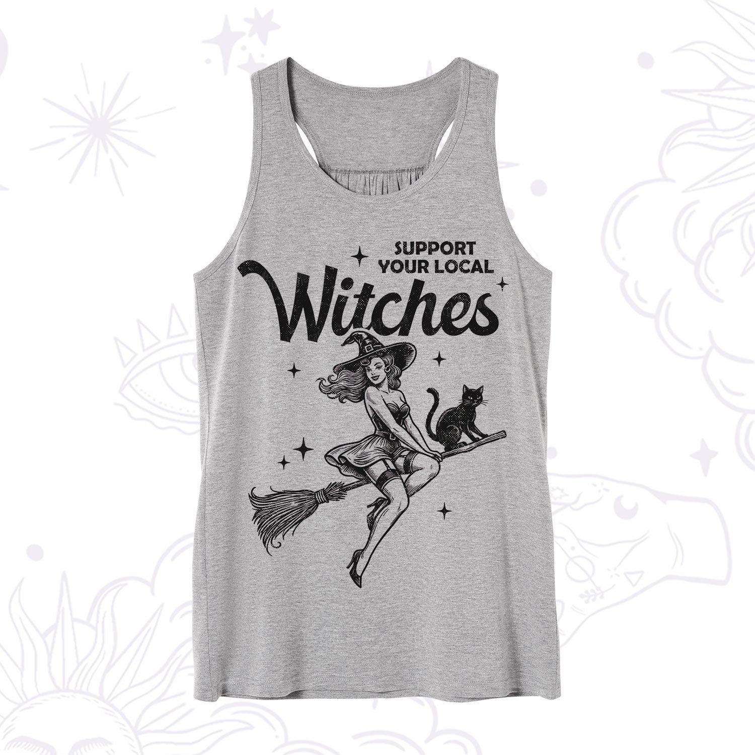Purplehecate Support Your Local Witches Funny Witch Tank