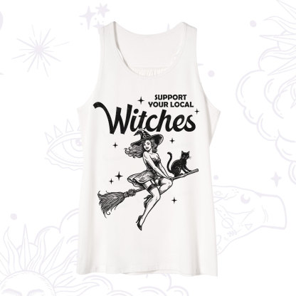 Purplehecate Support Your Local Witches Funny Witch Tank
