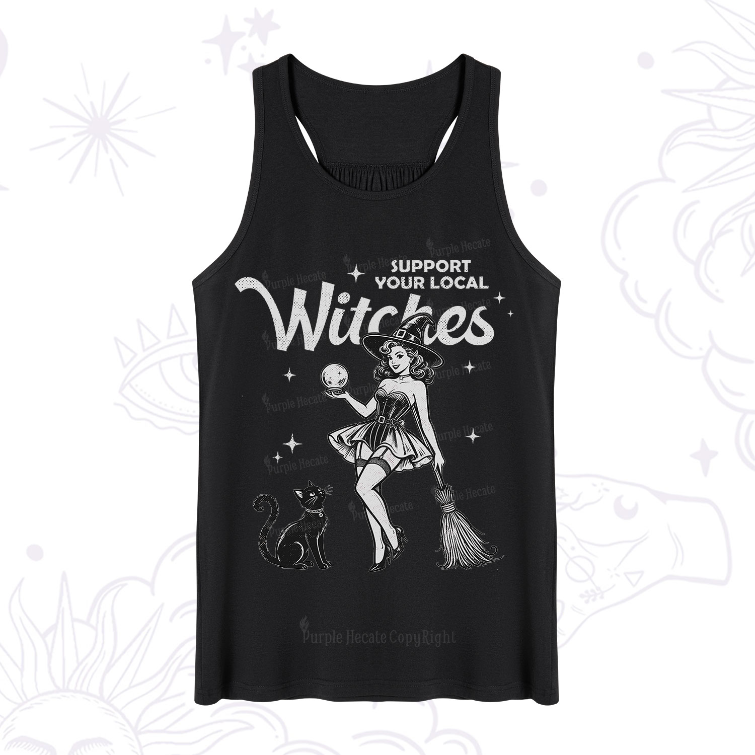 Purplehecate Support Your Local Witches Tank