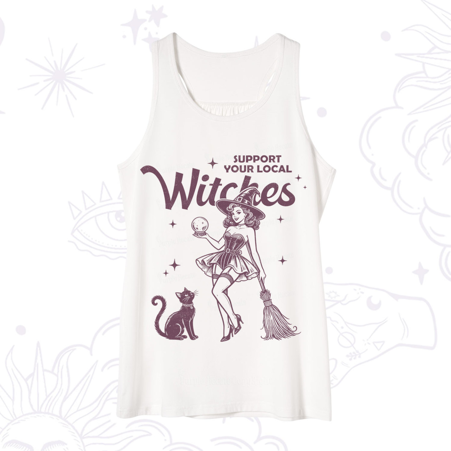 Purplehecate Support Your Local Witches Tank