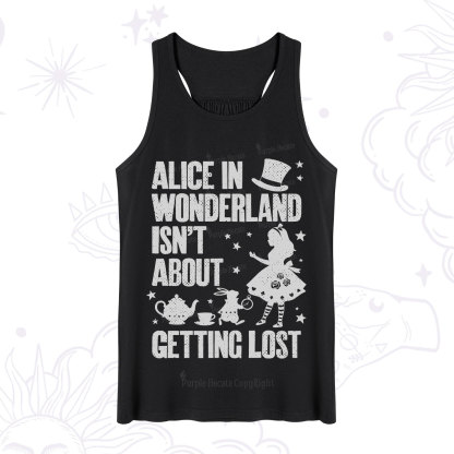 Purplehecate Alice Style Wonderland Girl Quote Tank