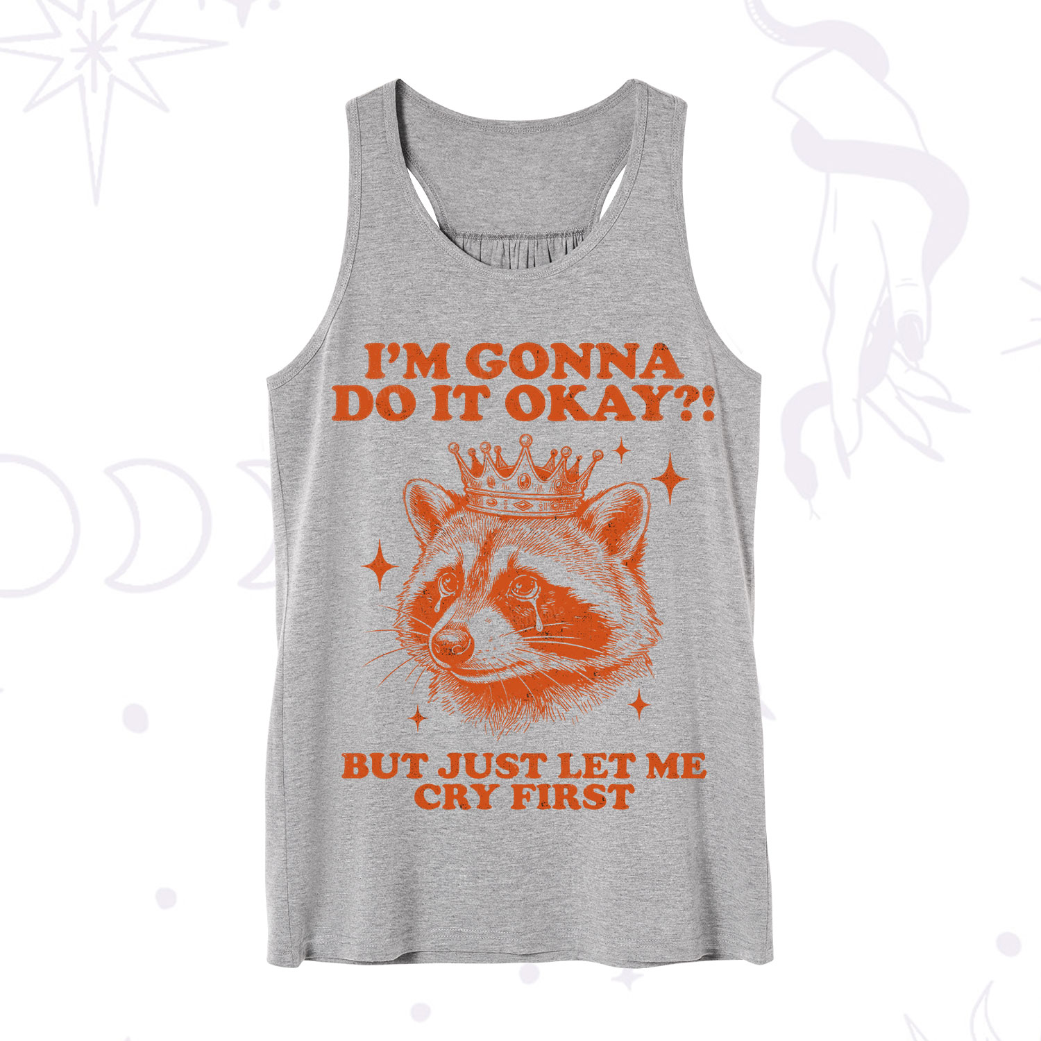Purplehecate I'm Gonna Do It Okay Funny Raccoon Tank