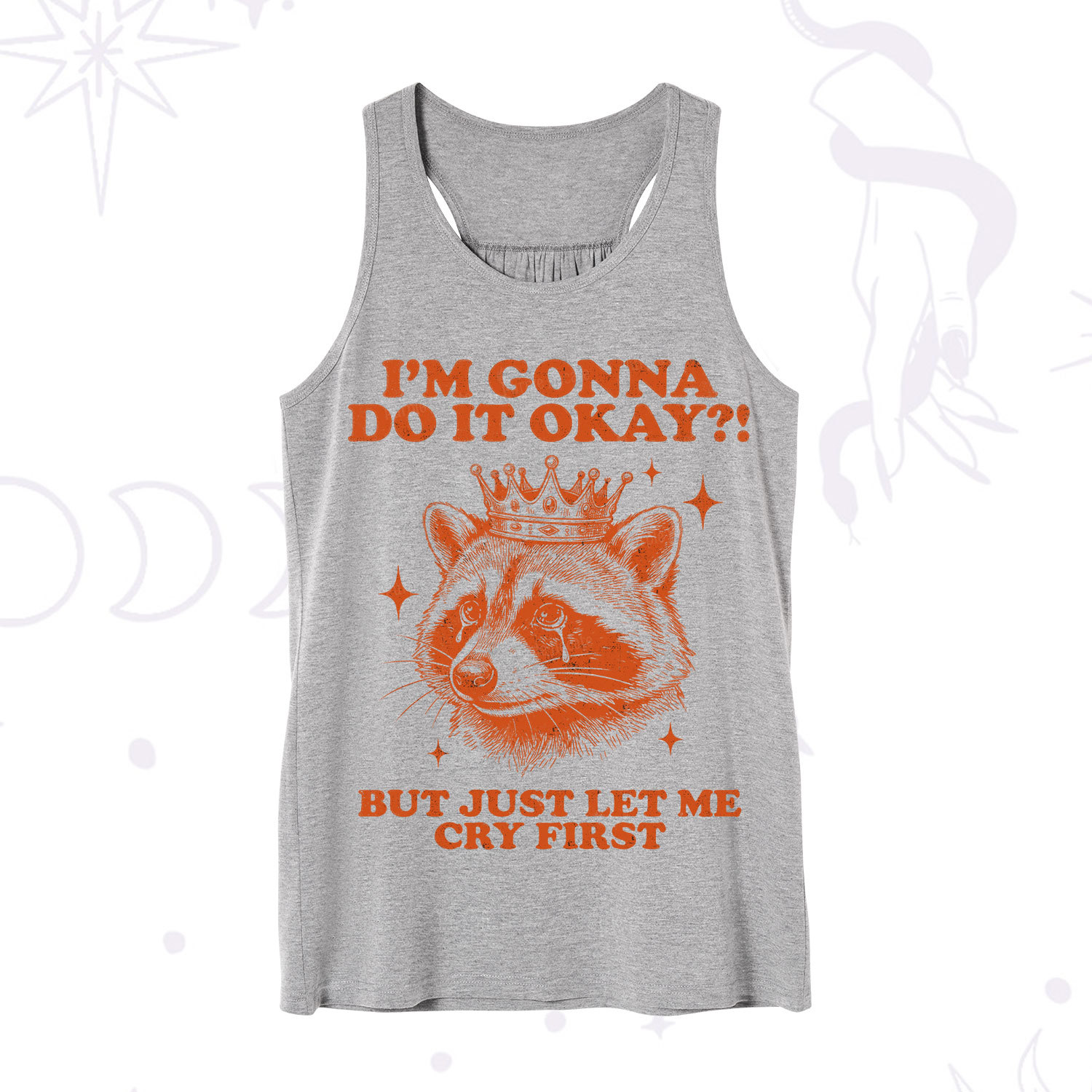 Purplehecate I'm Gonna Do It Okay Funny Raccoon Tank