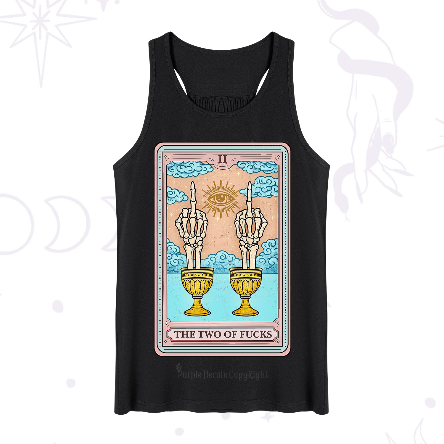 Purplehecate The Two of Fucks Tarot Tank