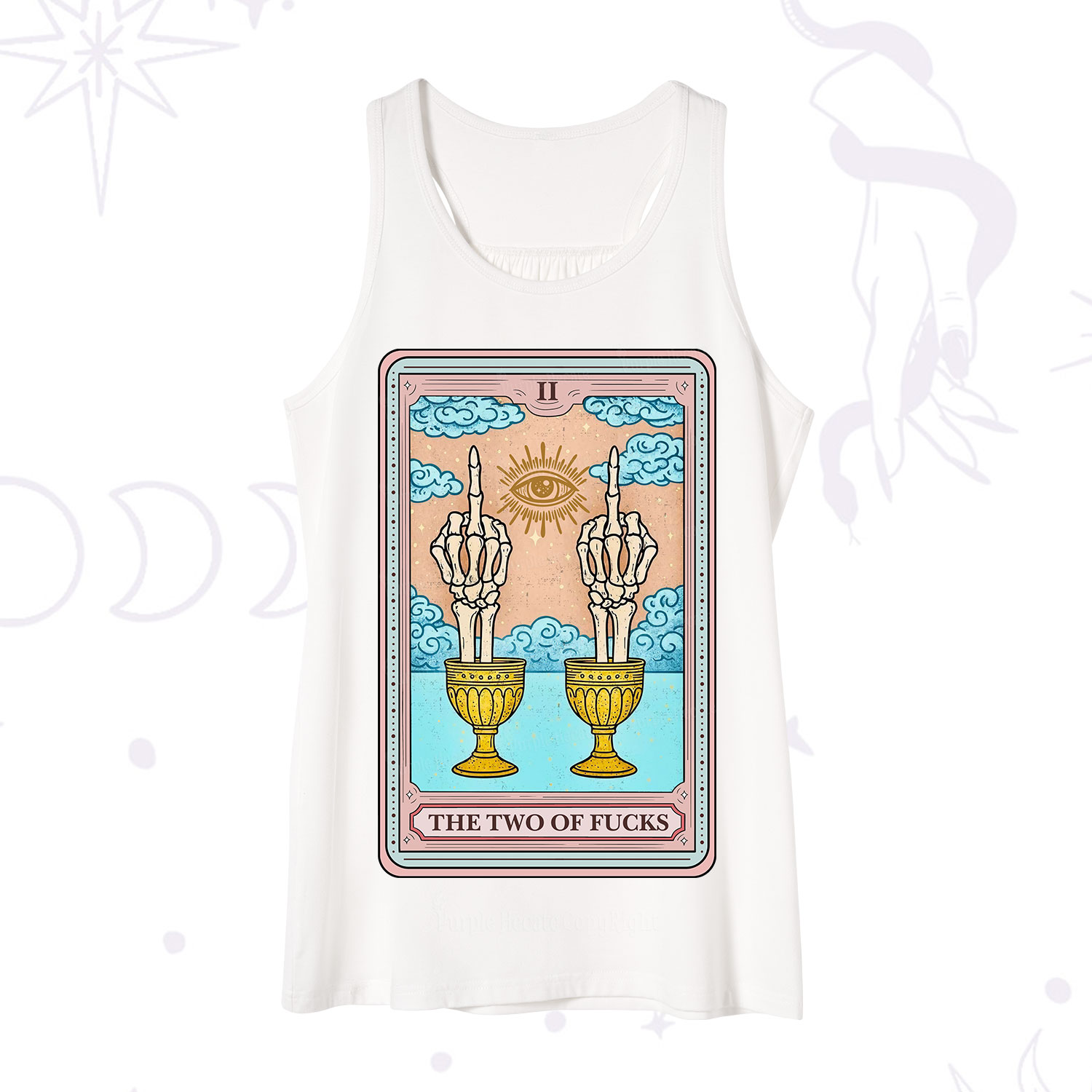Purplehecate The Two of Fucks Tarot Tank