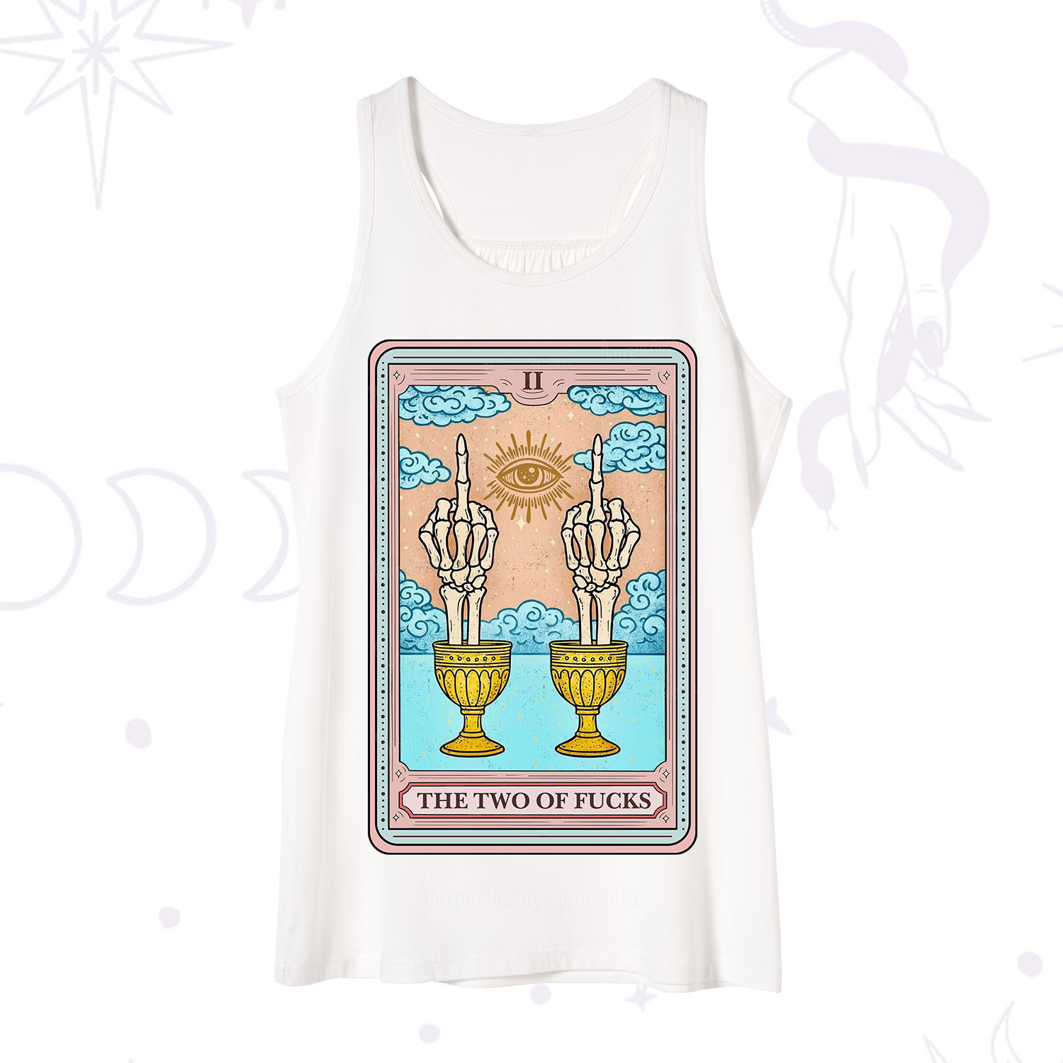 Purplehecate The Two of Fucks Tarot Tank