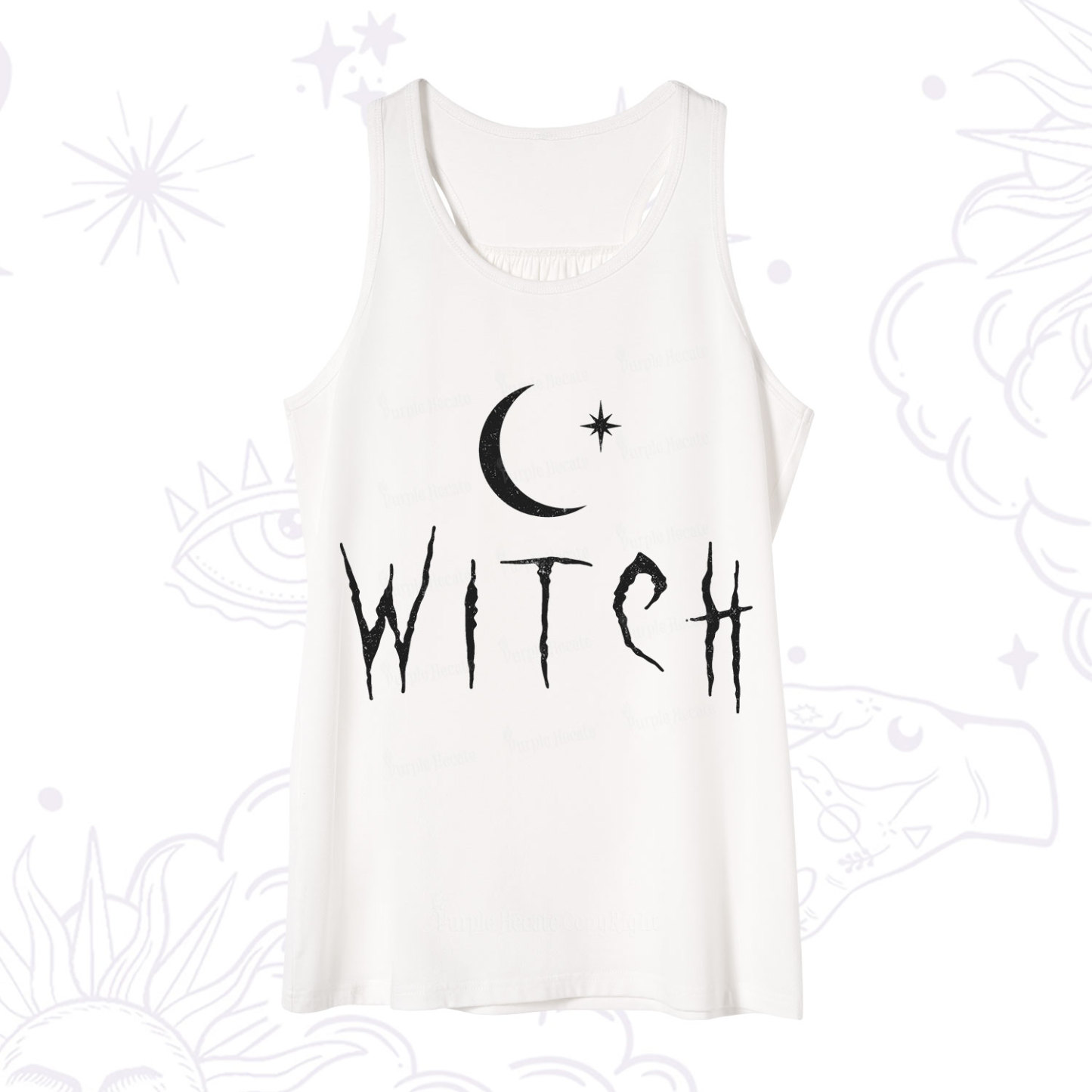 Purplehecate Witchy Moon Tank