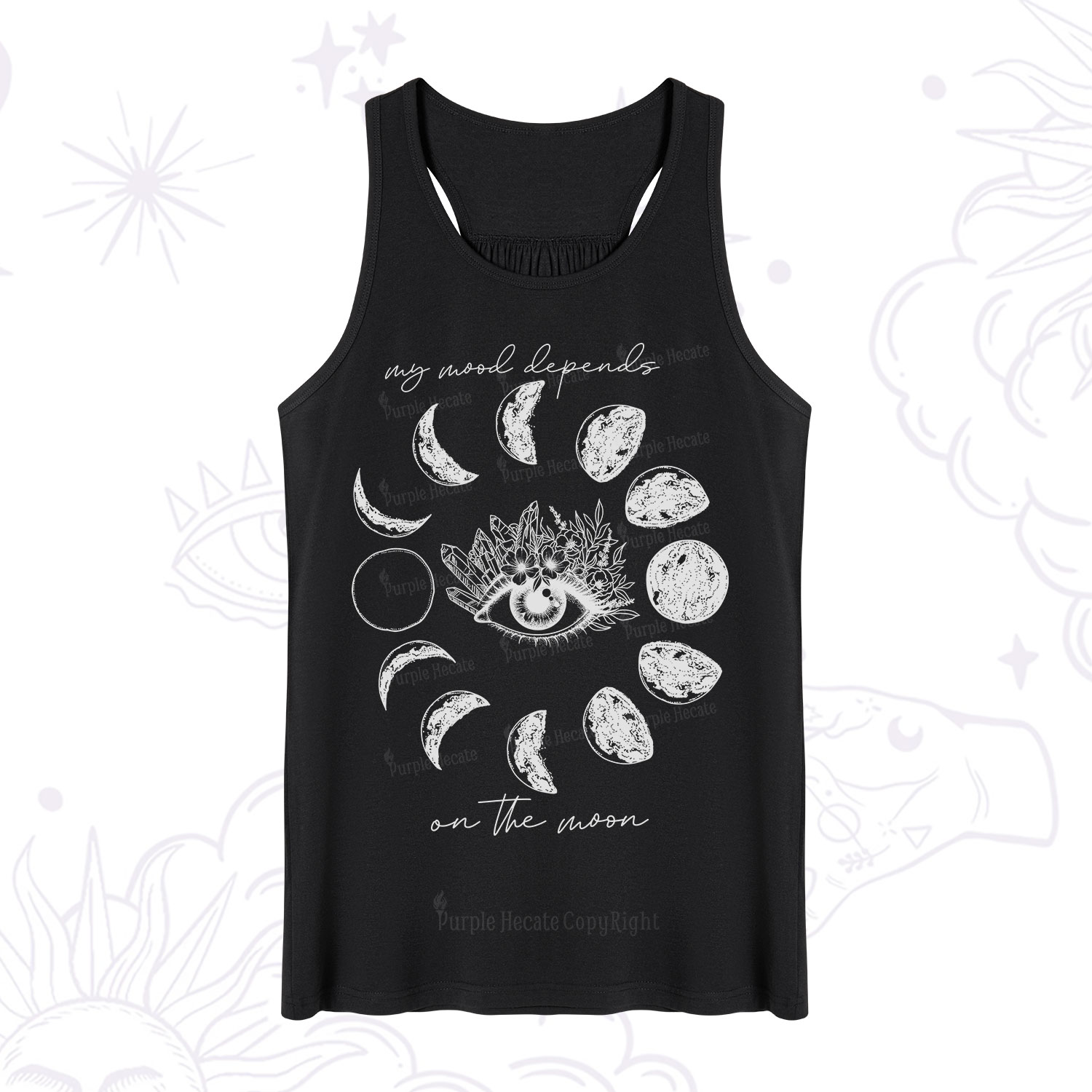 Purplehecate My Mood Depends On The Moon Tank