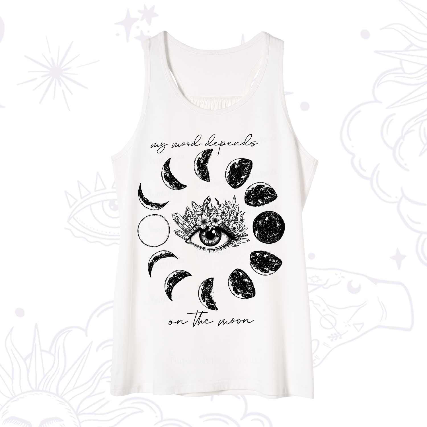 Purplehecate My Mood Depends On The Moon Tank