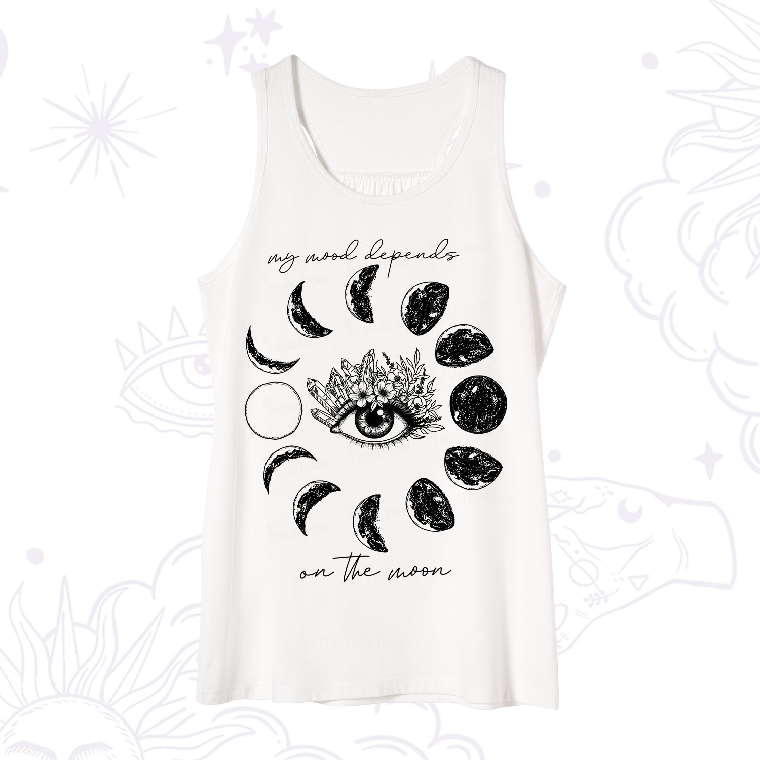 Purplehecate My Mood Depends On The Moon Tank