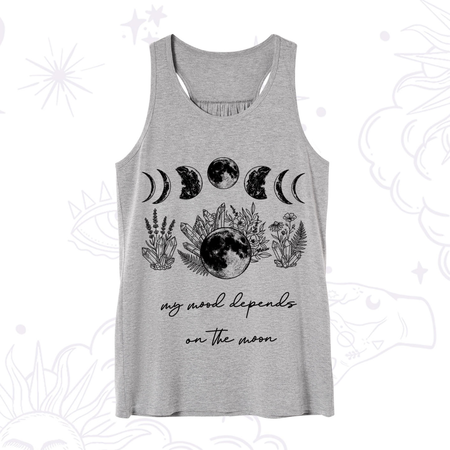 Purplehecate My Mood Depends On The Moon Tank