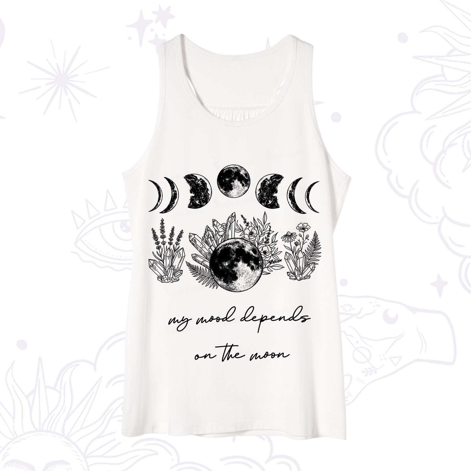 Purplehecate My Mood Depends On The Moon Tank