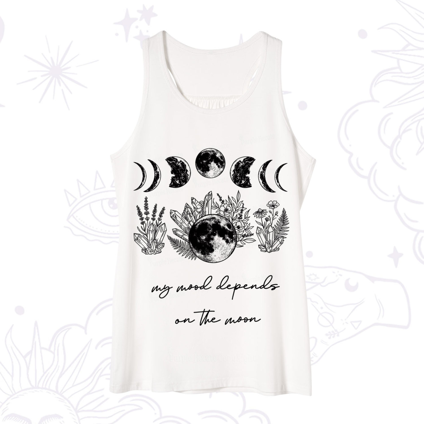 Purplehecate My Mood Depends On The Moon Tank