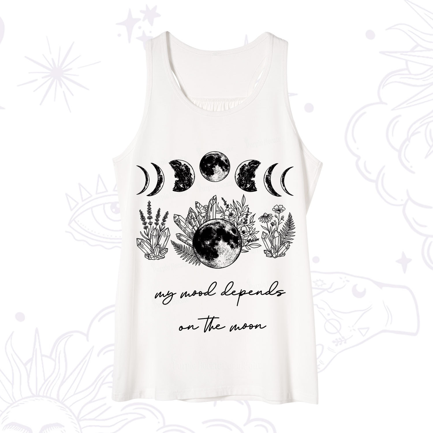 Purplehecate My Mood Depends On The Moon Tank