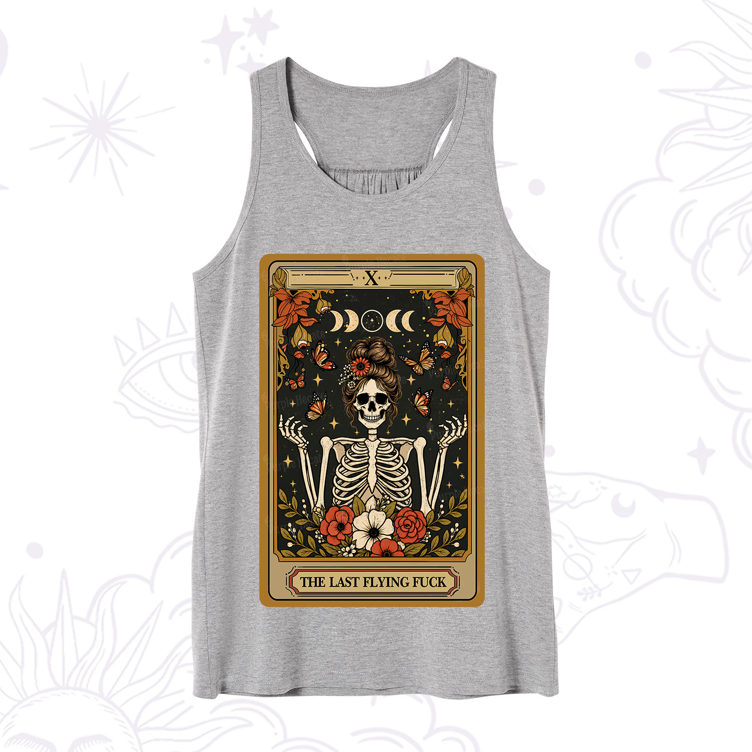 Purplehecate The Last Flying Fuck Tarot Skeleton Tank