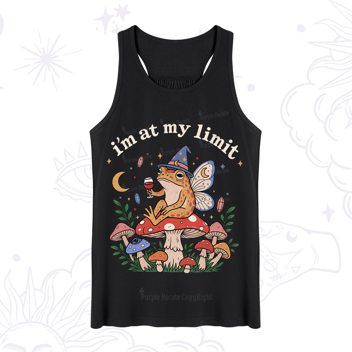 Purplehecate I Am at My Limit funny Frog Tank