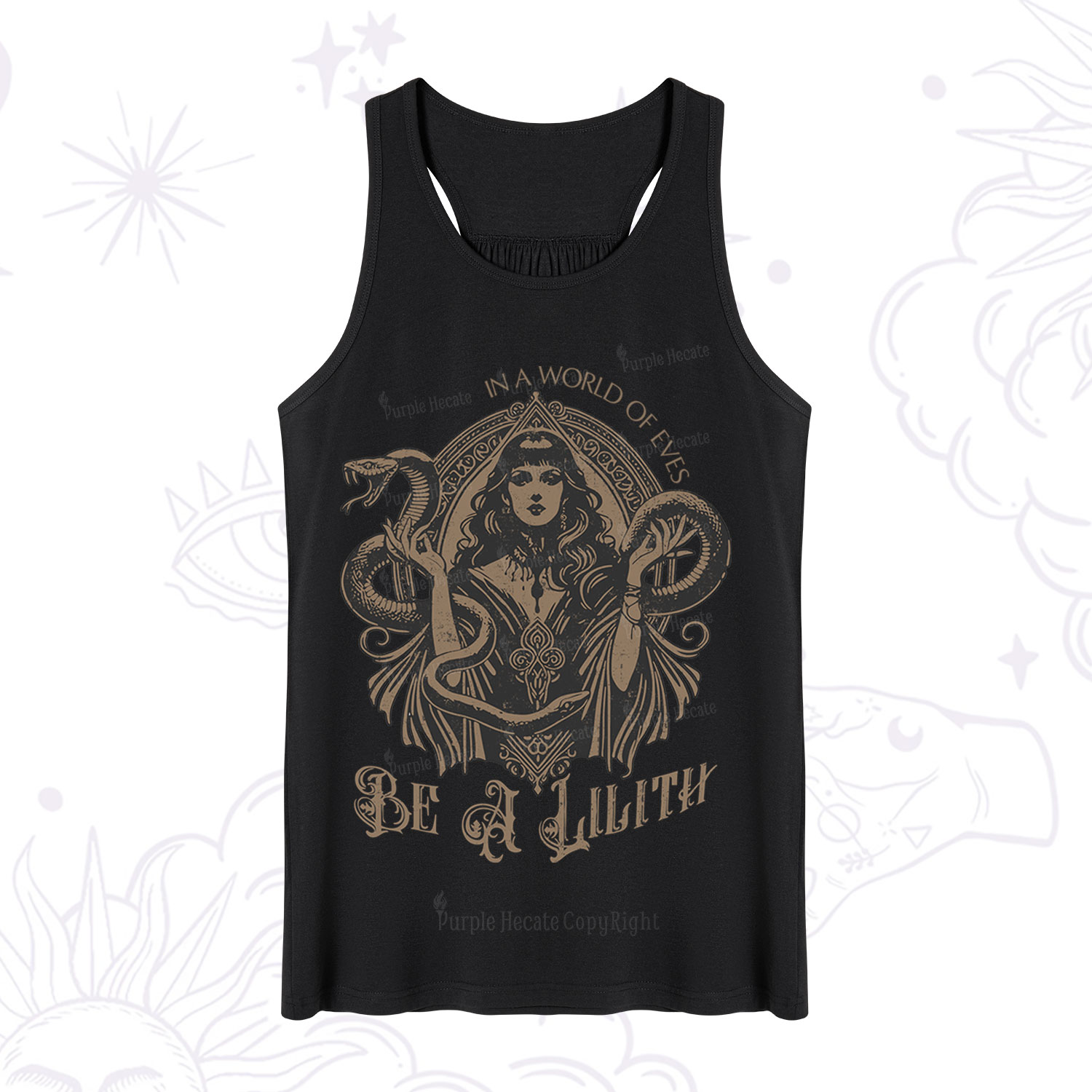 Purplehecate In a World of Eves Be a Lilith Gothic Occult Tank
