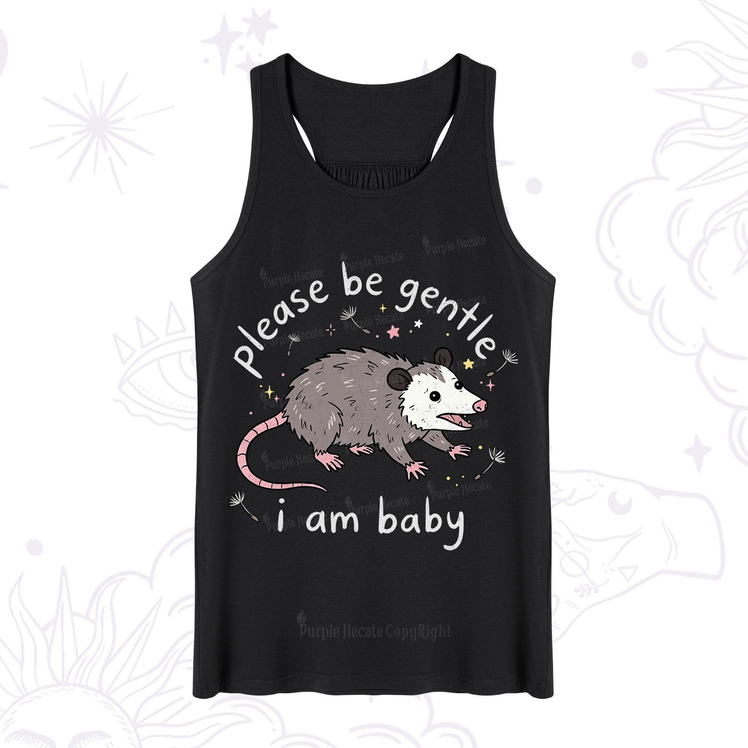 Purplehecate Please Be Gentle Possum Tank