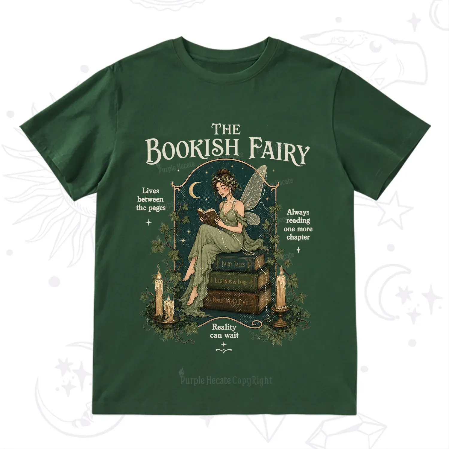 Purplehecate The Bookish Fairy T-Shirt